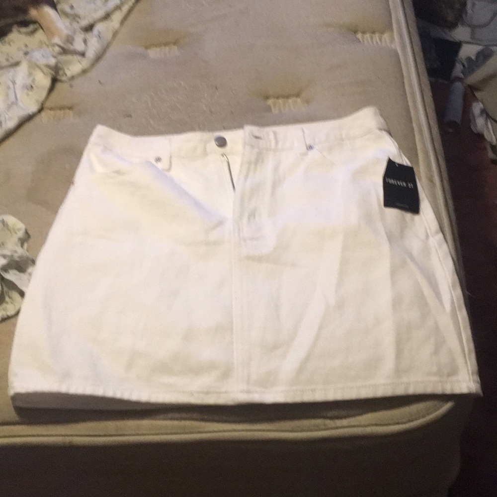 White skirt